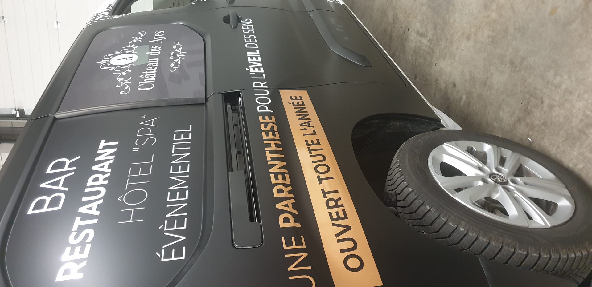 Covering latéral Château des Ayes