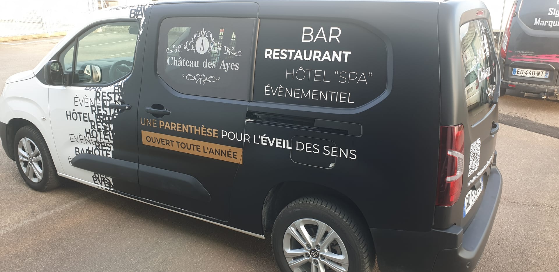 Covering véhicule terminé Château Ayès Isère